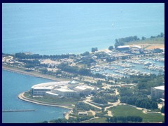 Views from Sears Tower 27 - Museum of Industry and Science, Grant Park, the only building left from the 1893 World Fair